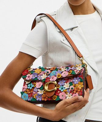 ＜COACH＞タビー　ショルダー　バッグ　２６・フローラル　アップリケ